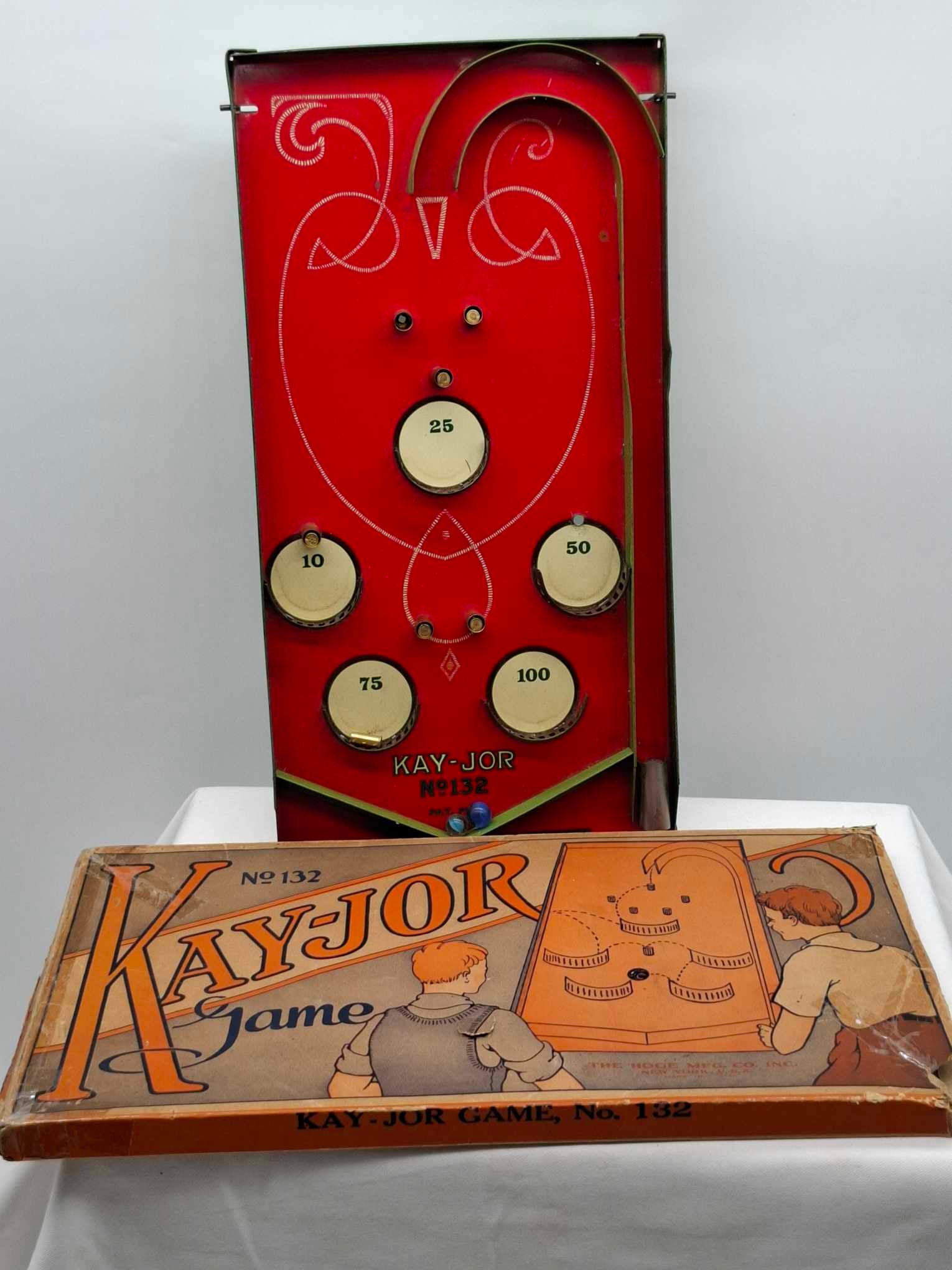 Bagatelle Marble Game ~ Tin w/ Original Box (1 of 4)