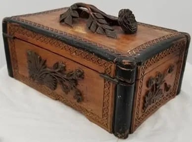 Hand-Carved Frisian Box, Dated 1897 (1 of 11)