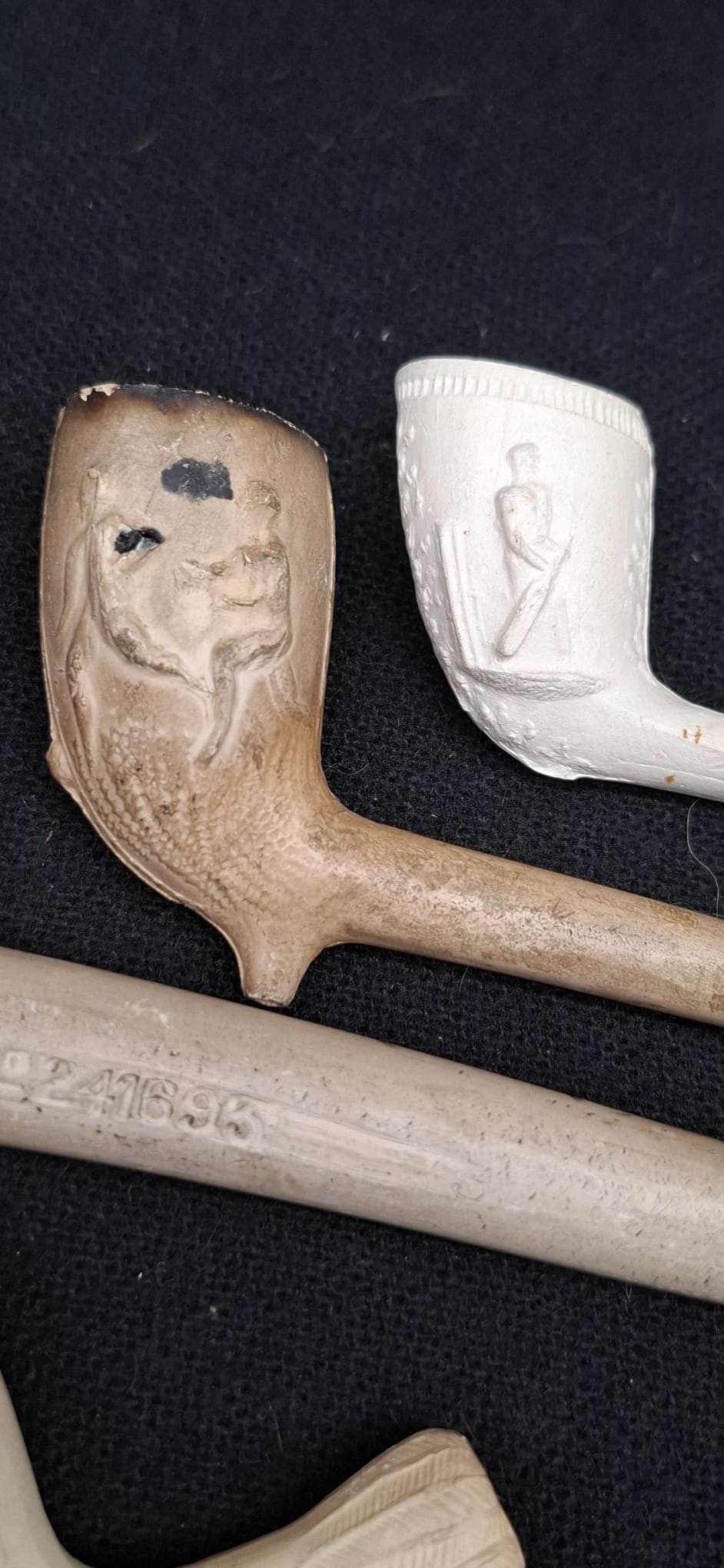 Collection of Victorian English Figural Clay Pipes with Sports theme - 4