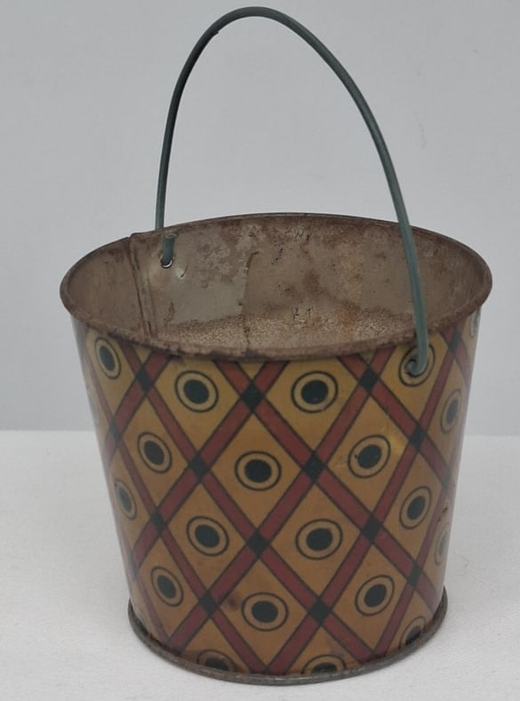 Early 20th Century Lithographed Tin Sand Pail – From Extensive European Collection (1 of 2)