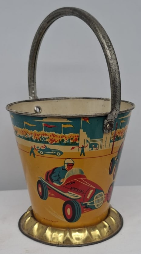 Early 20th Century Lithographed Tin Sand Pail – From Extensive European Collection (1 of 3)