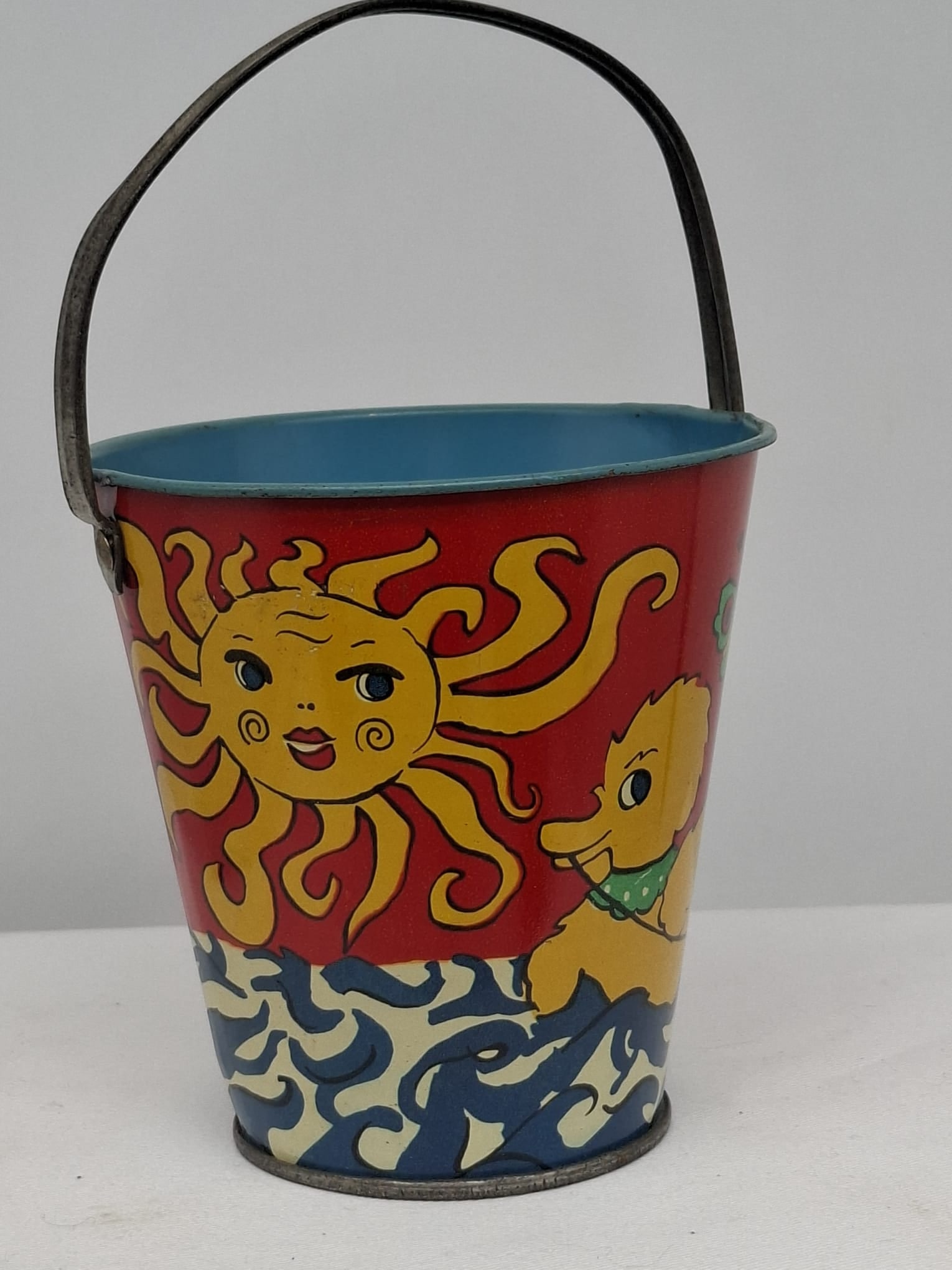 Early 20th Century Lithographed Tin Sand Pail – From Extensive European Collection (1 of 3)