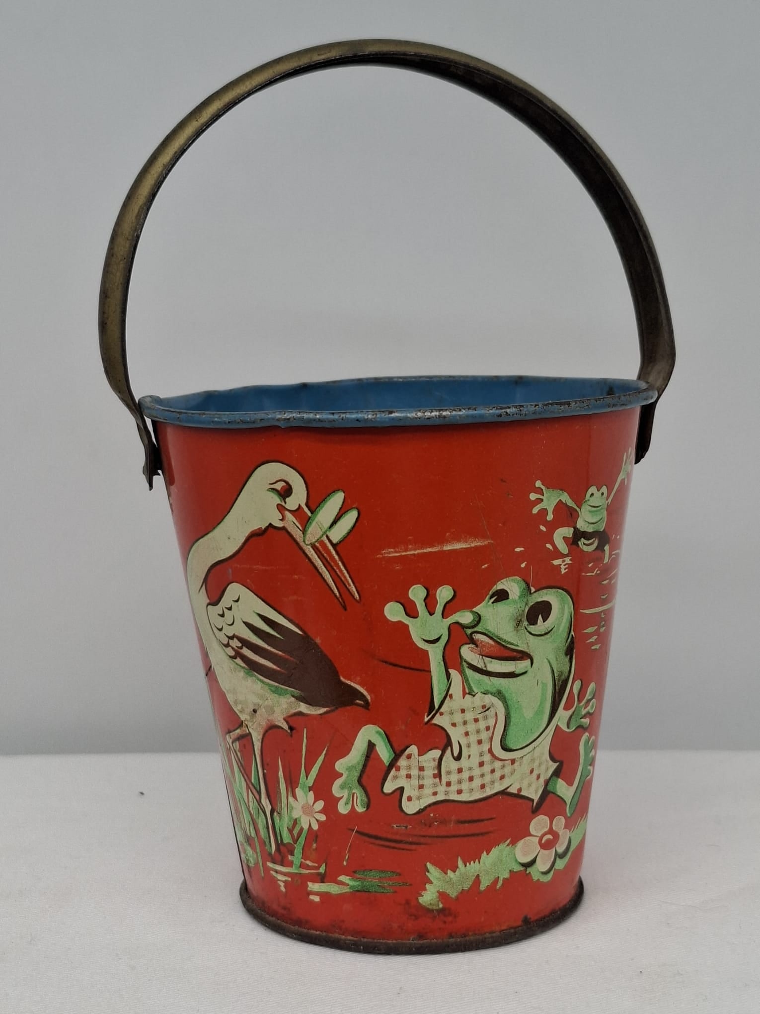 Early 20th Century Lithographed Tin Sand Pail – From Extensive European Collection (1 of 2)