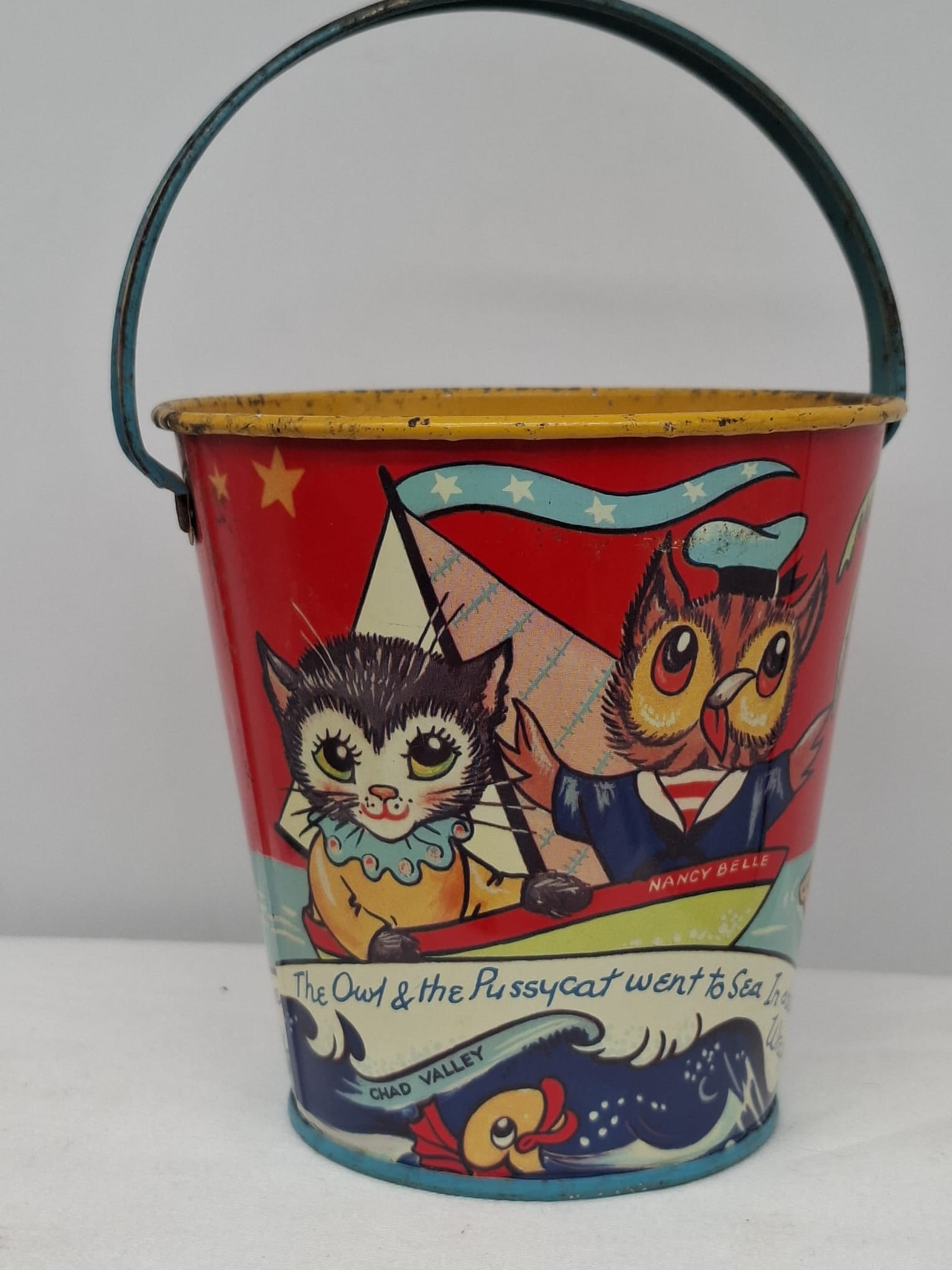 Early 20th Century Lithographed Tin Sand Pail – From Extensive European Collection (1 of 3)
