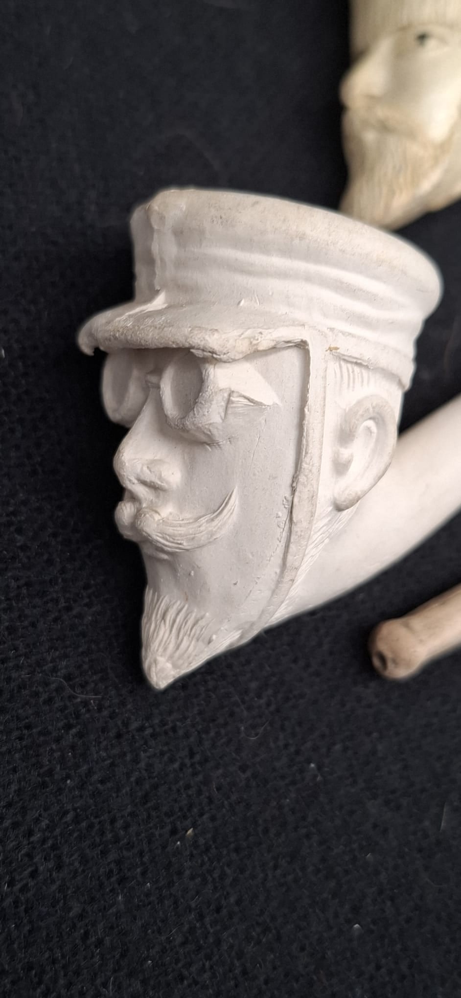 Collection of Victorian English Figural Clay Pipes with Comical Human Heads - 2