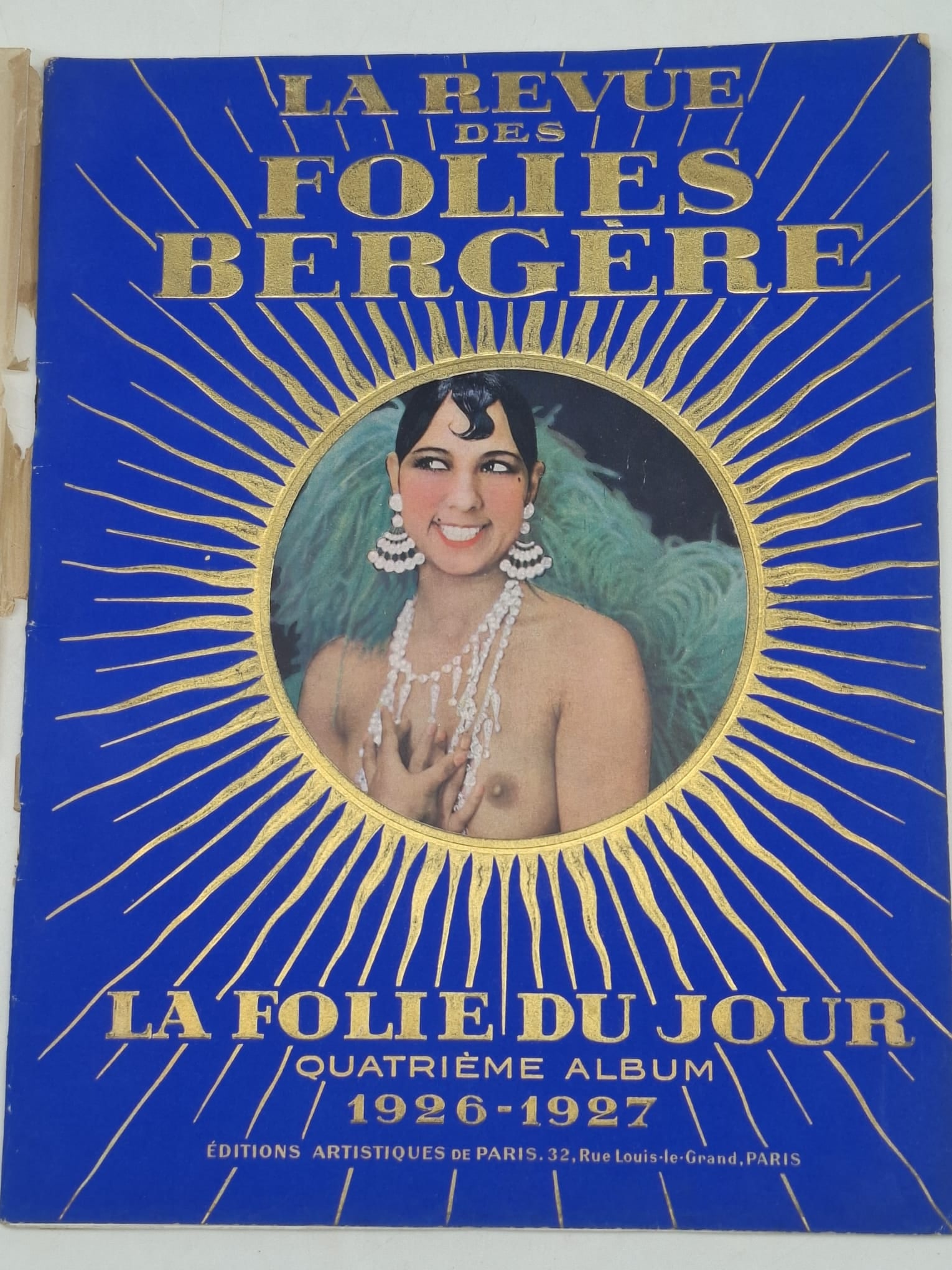1926–1927 Folies Bergère Program Featuring Josephine Baker – Original w/ Dust Cover (1 of 10)