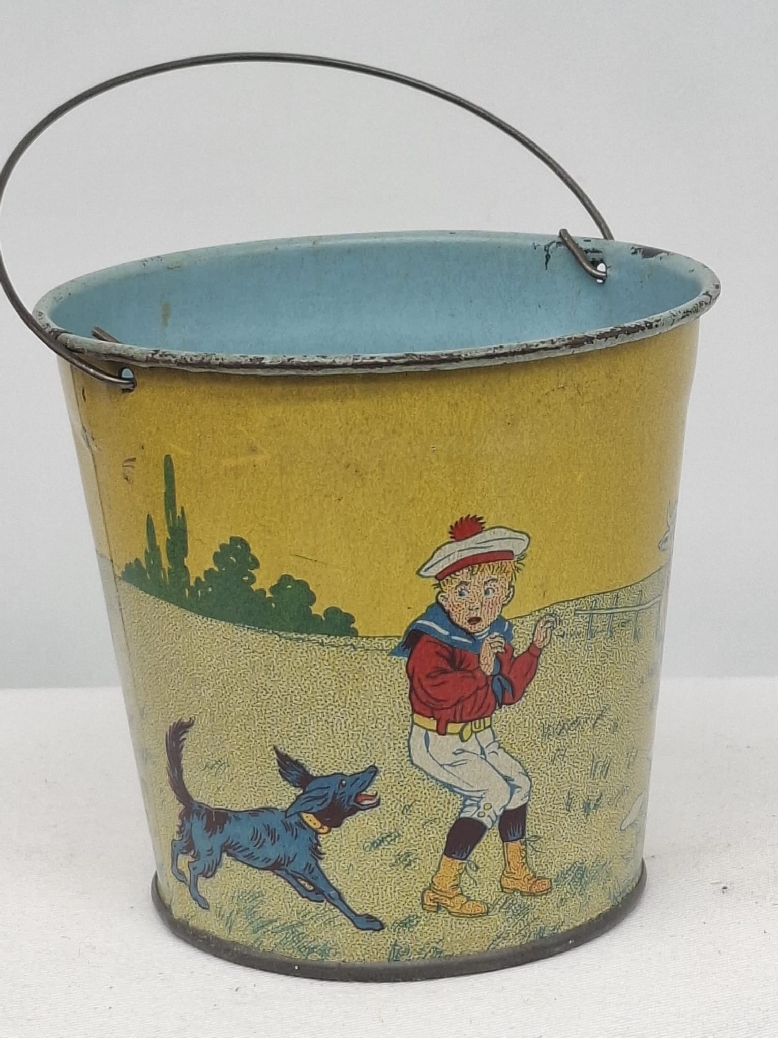 Early 20th Century Lithographed Tin Candy Pail, Circa 1910 (1 of 3)