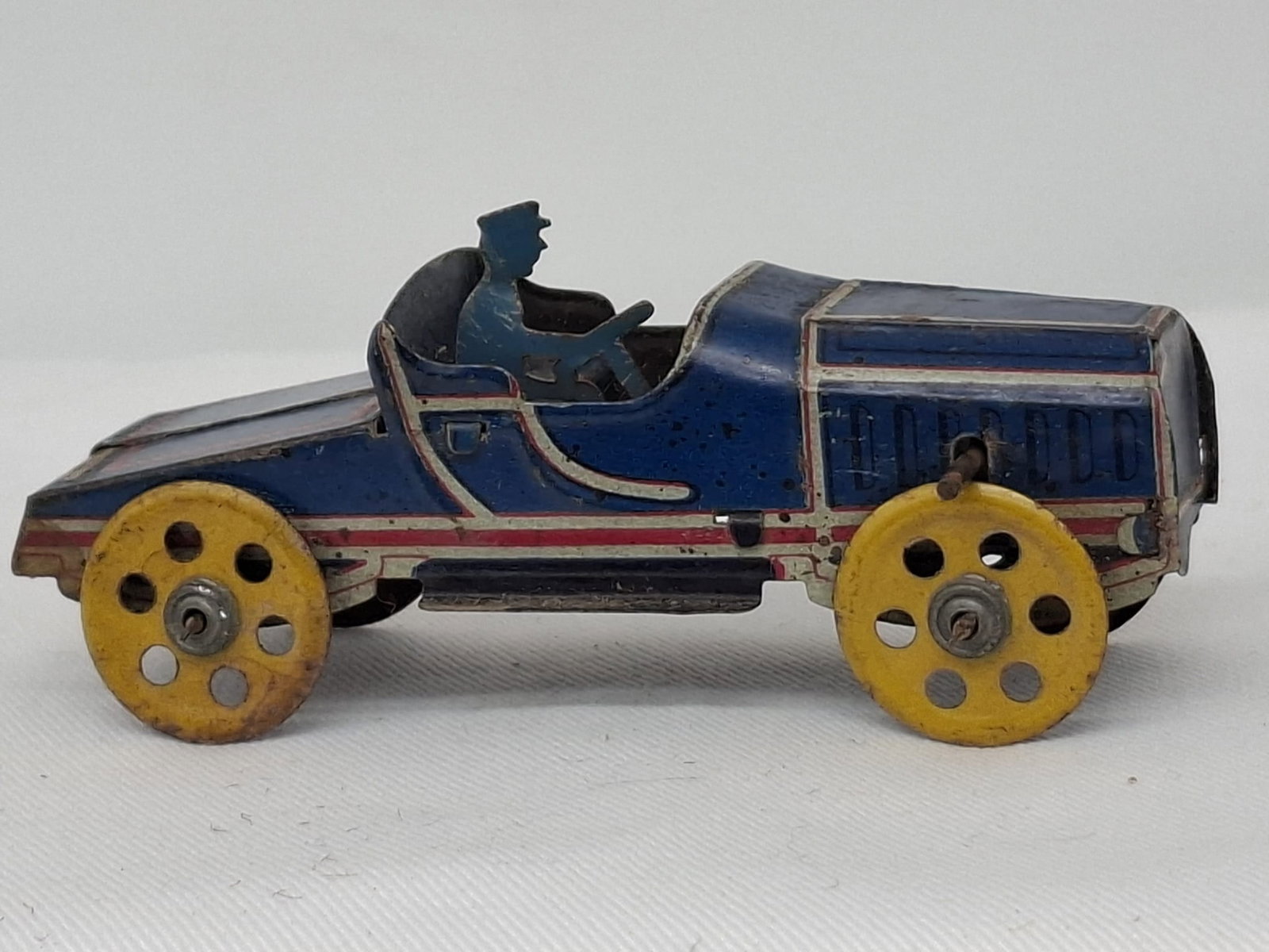 Antique Tin Penny Toy Car, Flywheel Driven, Circa 1910 – All Original, 3.5 Inches (1 of 4)