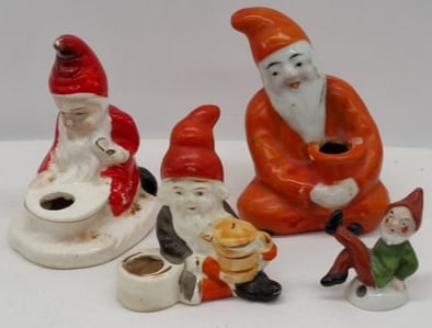 Collection of Vintage Porcelain Santa Claus Figures, Mid-20th Century (1 of 4)