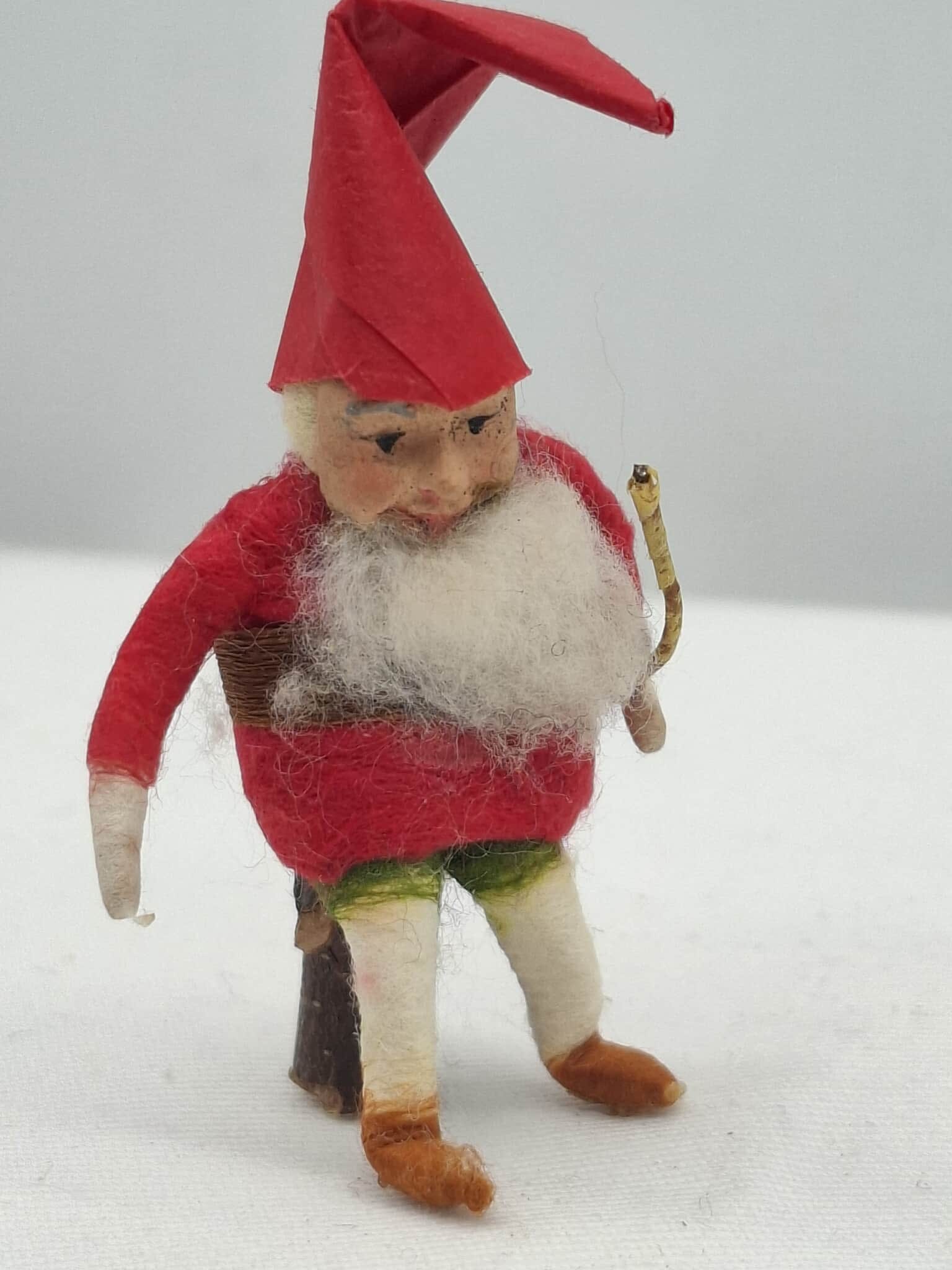 Spun Cotton Elf / Gnome Papier Mache Head (1 of 4)