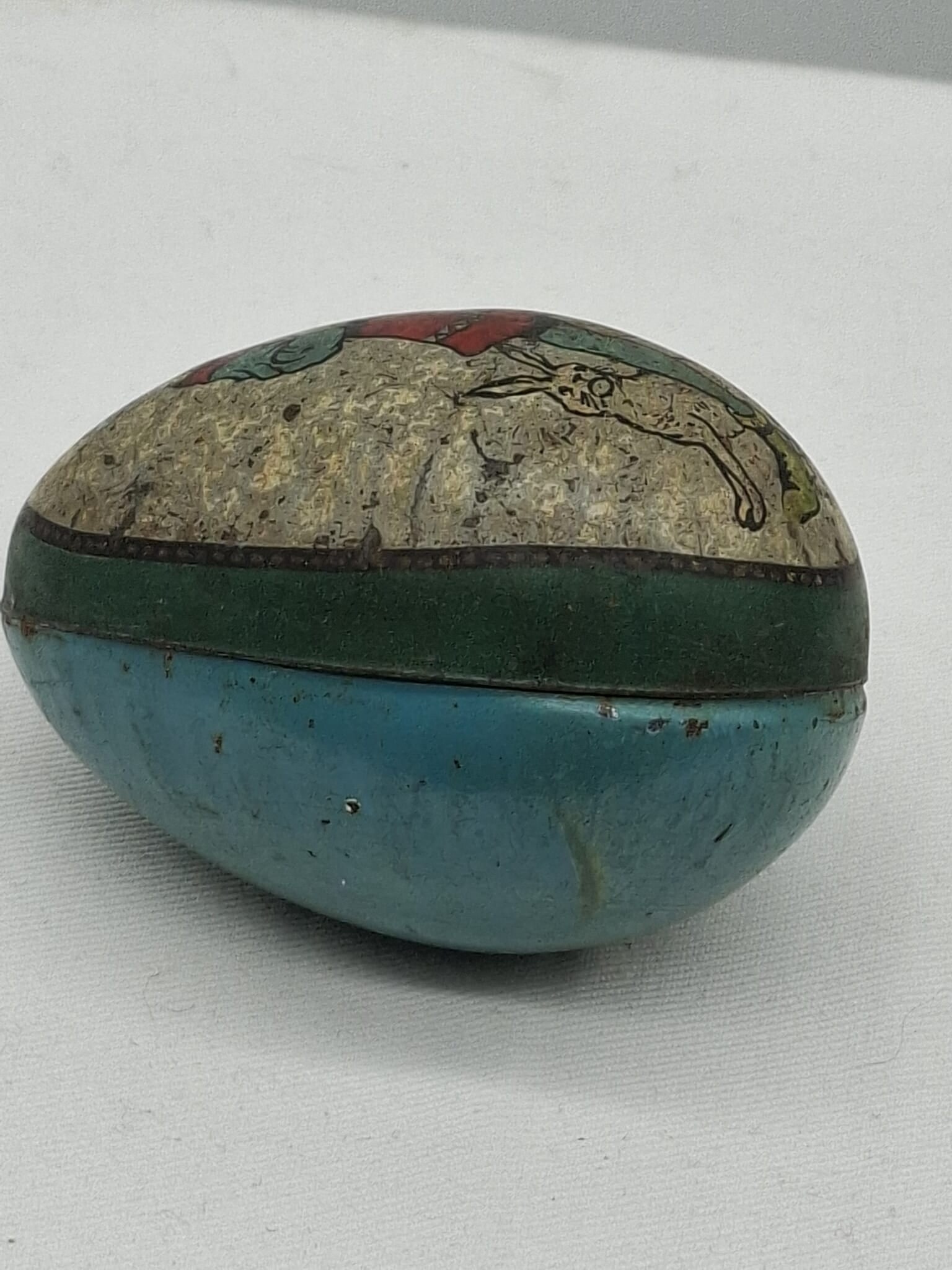 Tin Easter Egg Candy Container - 2