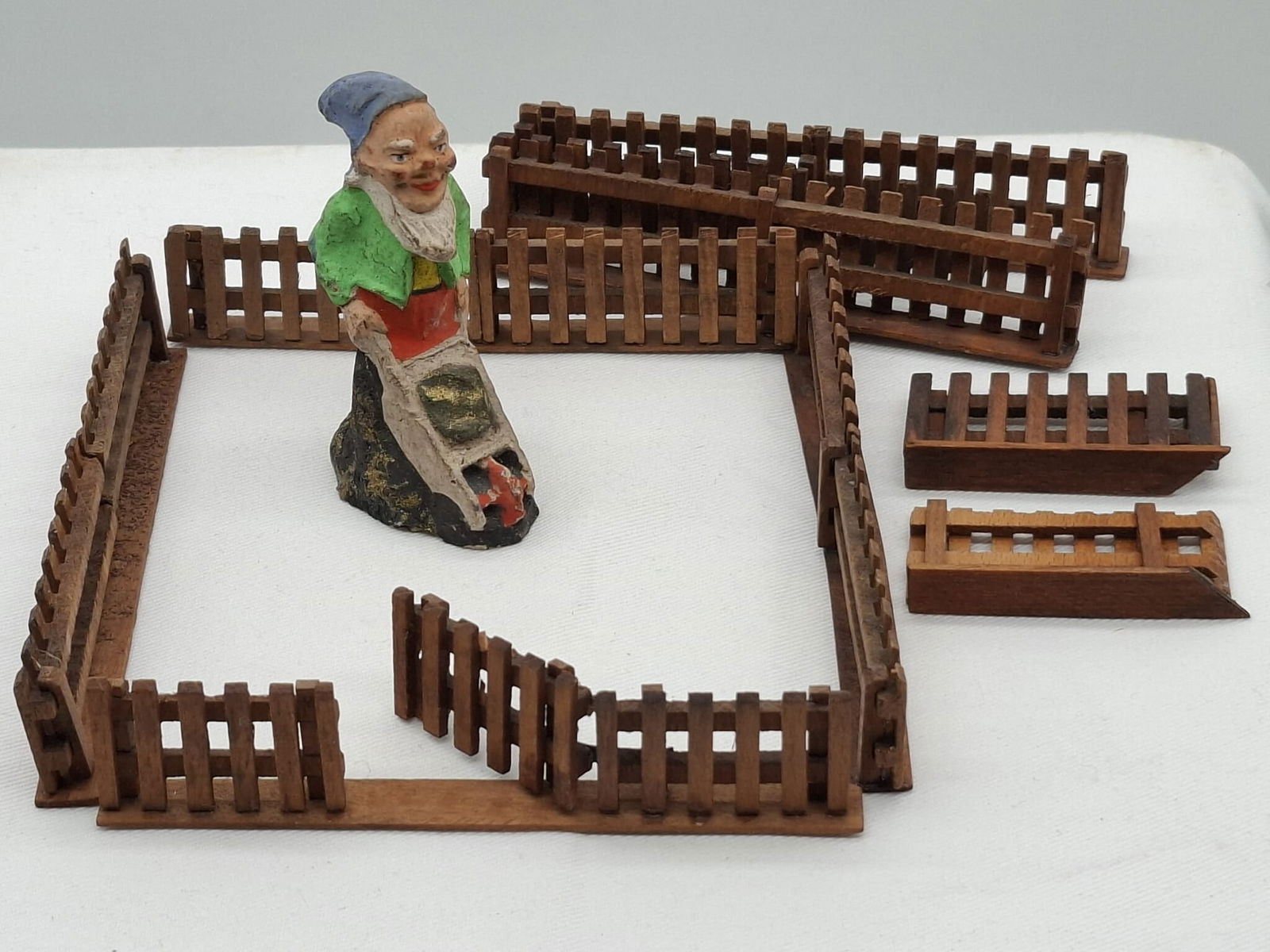 Old German Papier Mache Elves: Very Detailed old Germany Paper Mache elves, tallest is about inches