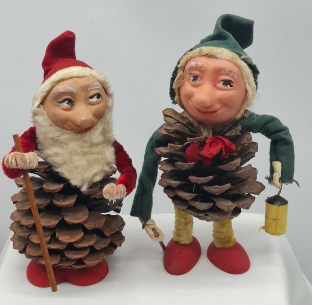 Large Pinecone Elves ~ 8 Inches Tall!: It is hard to find these elves in the large size, these are about 8 inches tall,