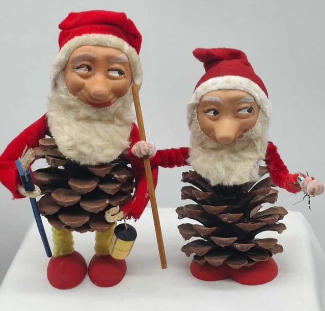 Large Pinecone Elves ~ 8 Inches Tall!: It is hard to find these elves in the large size, these are about 8 inches tall,
