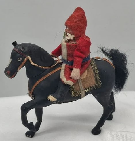 Santa Riding Horse Candy Container ~ Germany 1890/1910 (1 of 11)