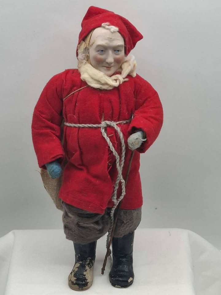 Heubach Santa ~ Spun Cotton & Bisque 12 Inches Tall (1 of 8)