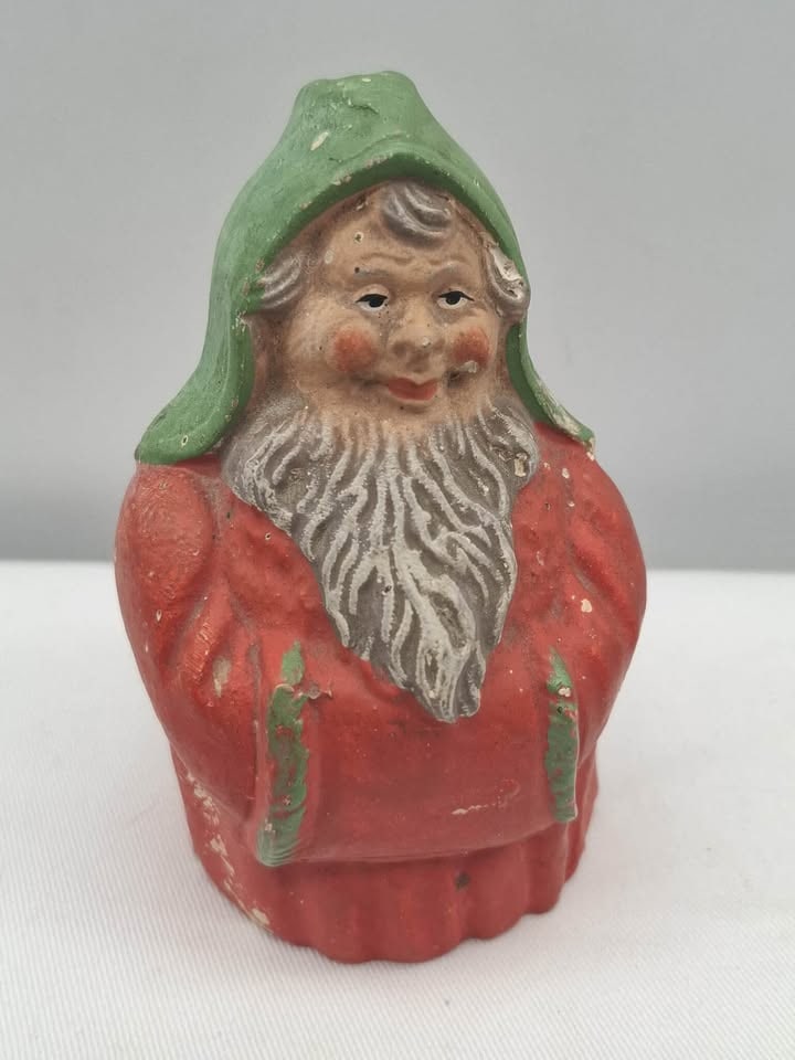 Unusual Old Terracotta Santa Claus Bank: This is a very unusual old pottery bank, some missing paint, no other damage, about 5 inches tall