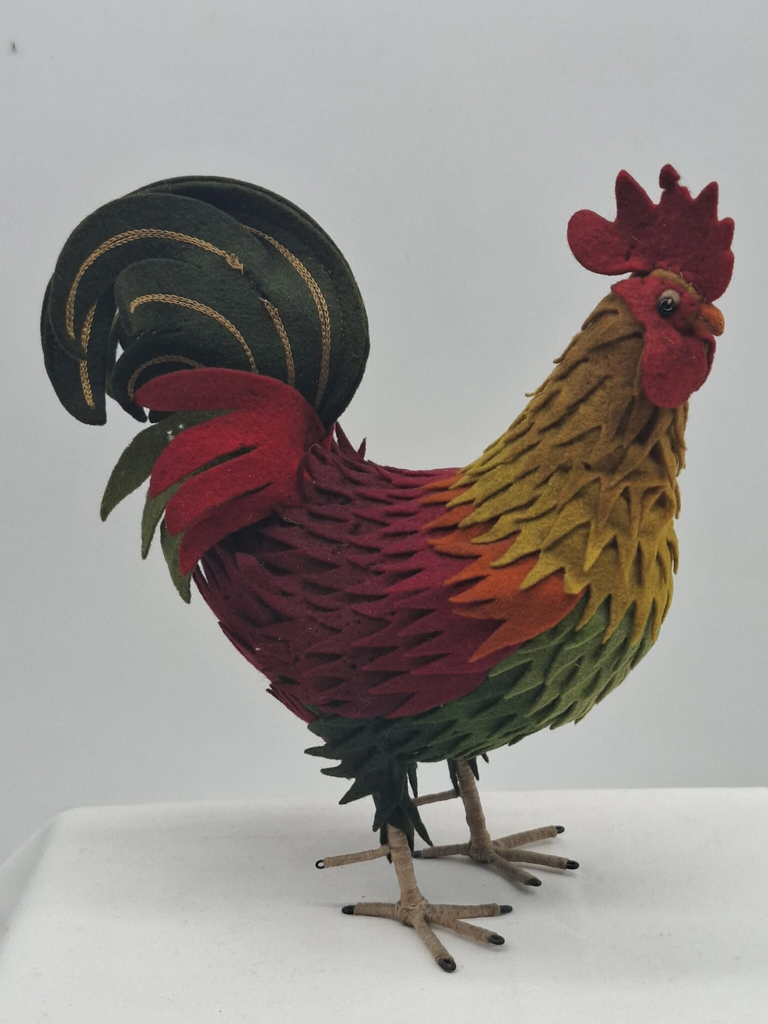 Steiff Rooster circa 1900: this is a lovely Steiff rooster, he is bright in color, has a few small moth holes but is very good overall, he does not have a button or any sign of one, A Very nice example of this rare toy.