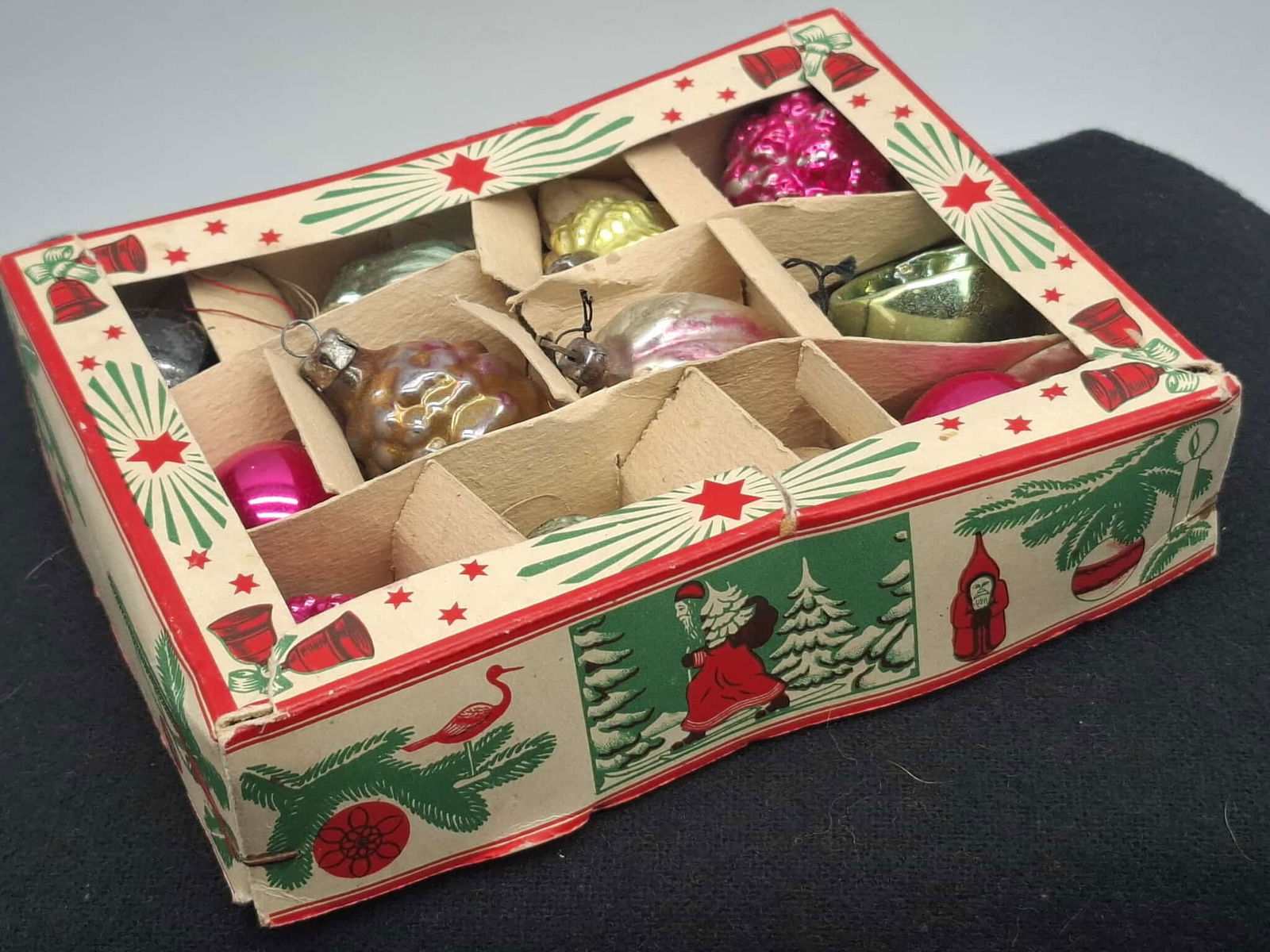 Vintage German Glass Christmas Tree Ornaments (1 of 2)