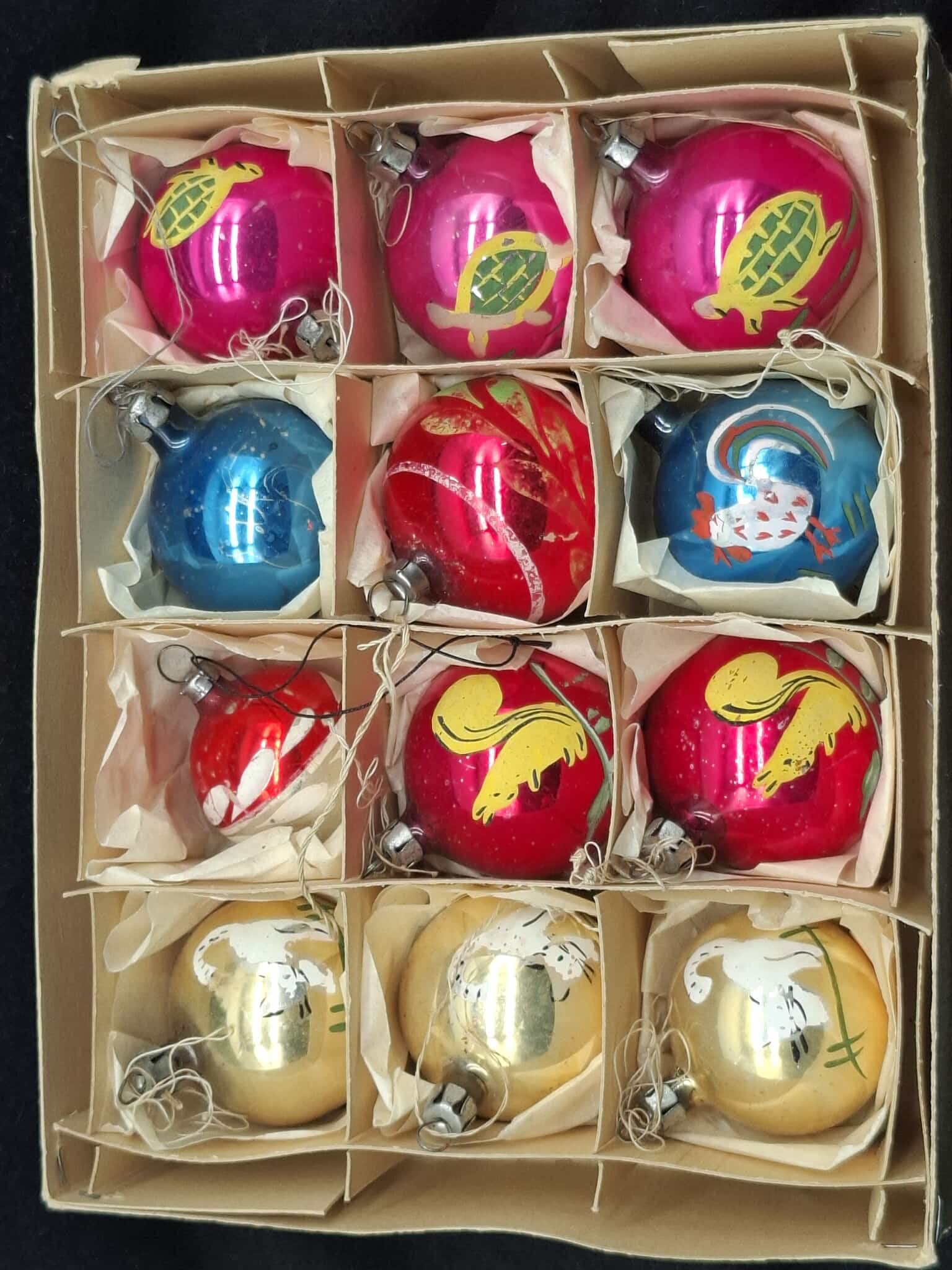 Vintage German Glass Christmas Tree Ornaments (1 of 2)