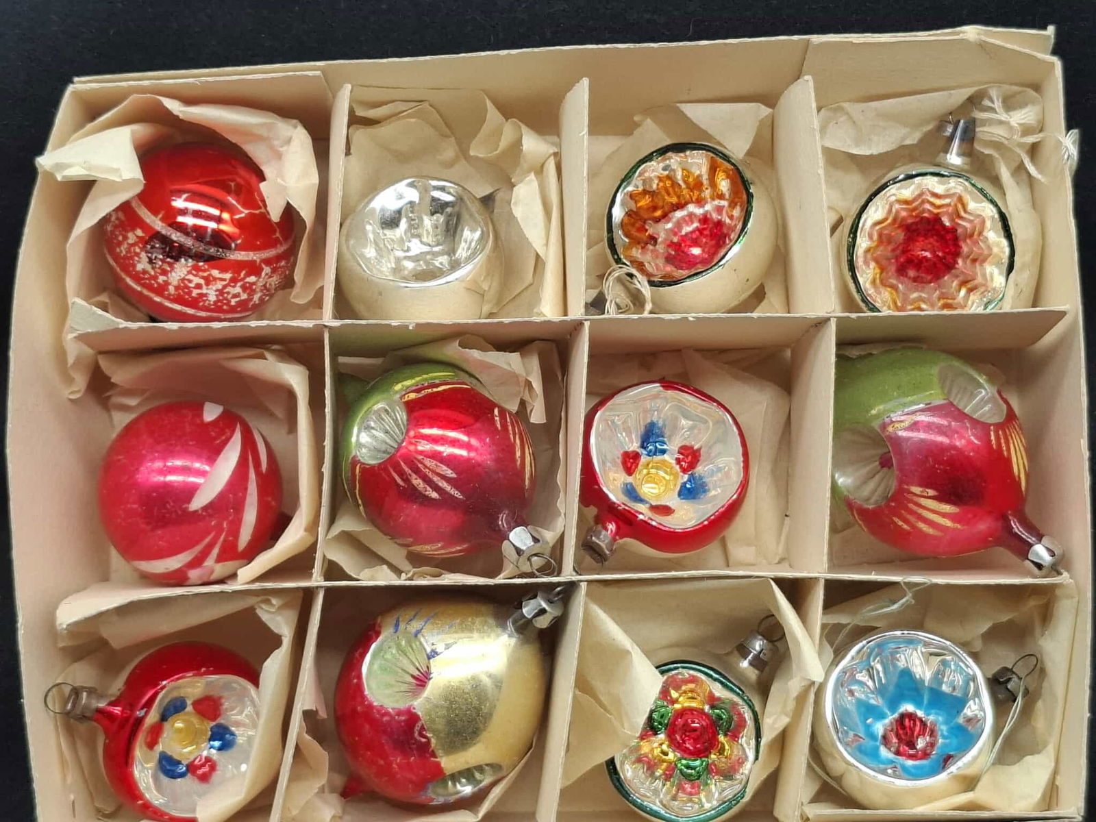 Vintage German Glass Christmas Tree Ornaments (1 of 1)