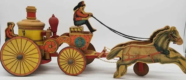 Bliss Rough and Ready Fire Pumper ~ Paper on Wood (1 of 10)