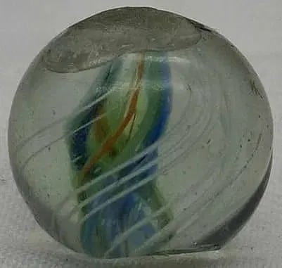 Antique German Handmade Marble ~ circa 1900: Very nice old German Handmade Marble, it is the last part of a one owner collection we are selling, please look at the photos, this is about 1.4 cm