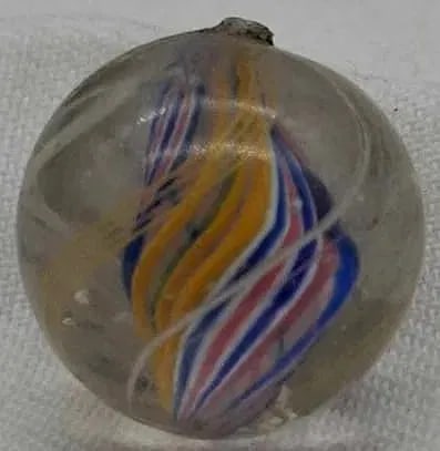 Antique German Handmade Marble ~ circa 1900: Very nice old German Handmade Marble, it is the last part of a one owner collection we are selling, please look at the photos, this is about 1.4 cm