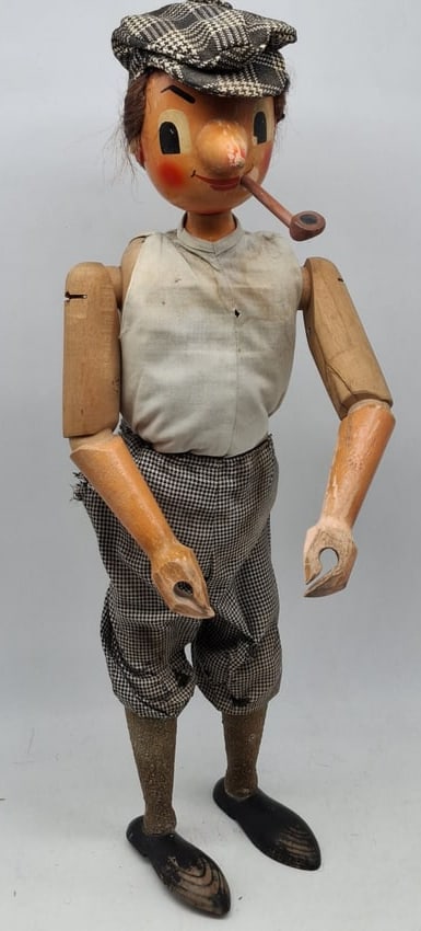 Golfer Window Display ~ E.M. Kohler 1948-1964: The E.M.Köhler company produced these exhibits in Schirgiswalde, East Germany between 1948 and 1964. They served mainly as shop window decorations for craft businesses and sales outlets." Half of Sch