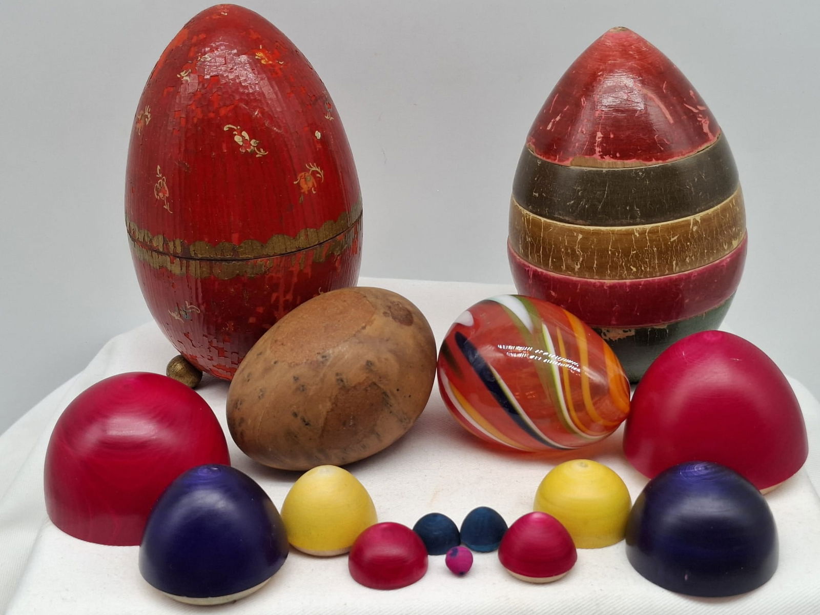 Wooden & Glass Eggs ~ Nesting & Boxes (1 of 4)