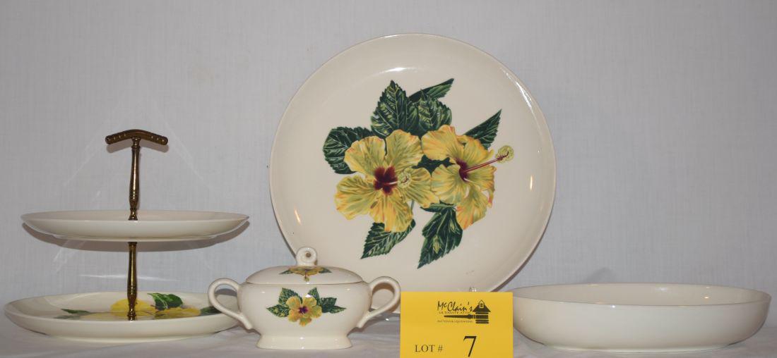 SANTA ANITA WARE SERVING PIECES, CUP OF GOLD & YELLOW (1 of 3)