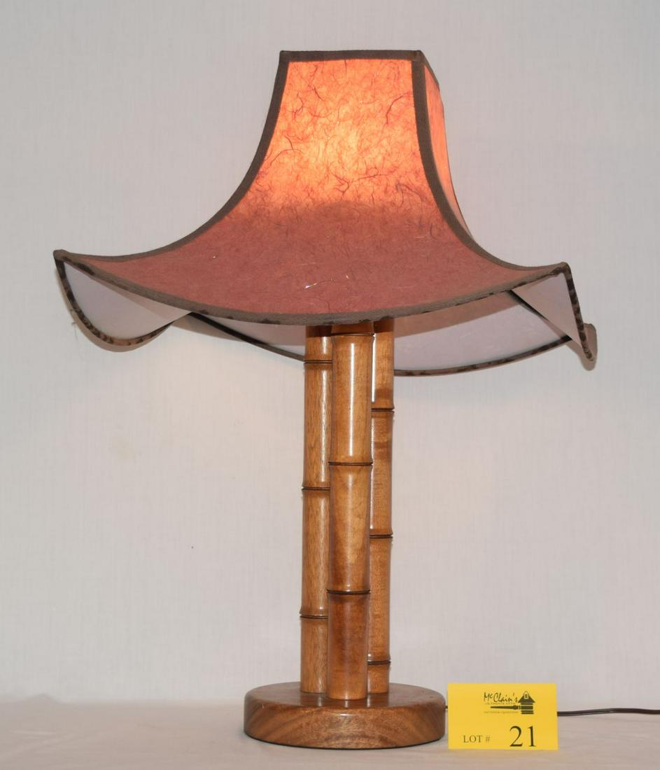 MONKEYPOD TABLE LAMP, MULBERRY PAPER SHADE (1 of 3)