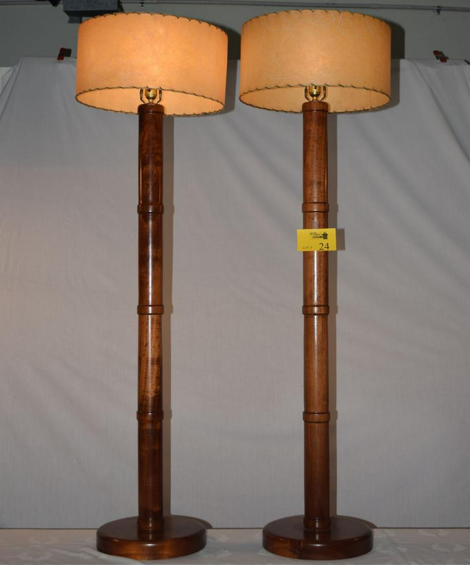 KOA FLOOR LAMPS W/FIBERGLASS SHADES (1 of 4)
