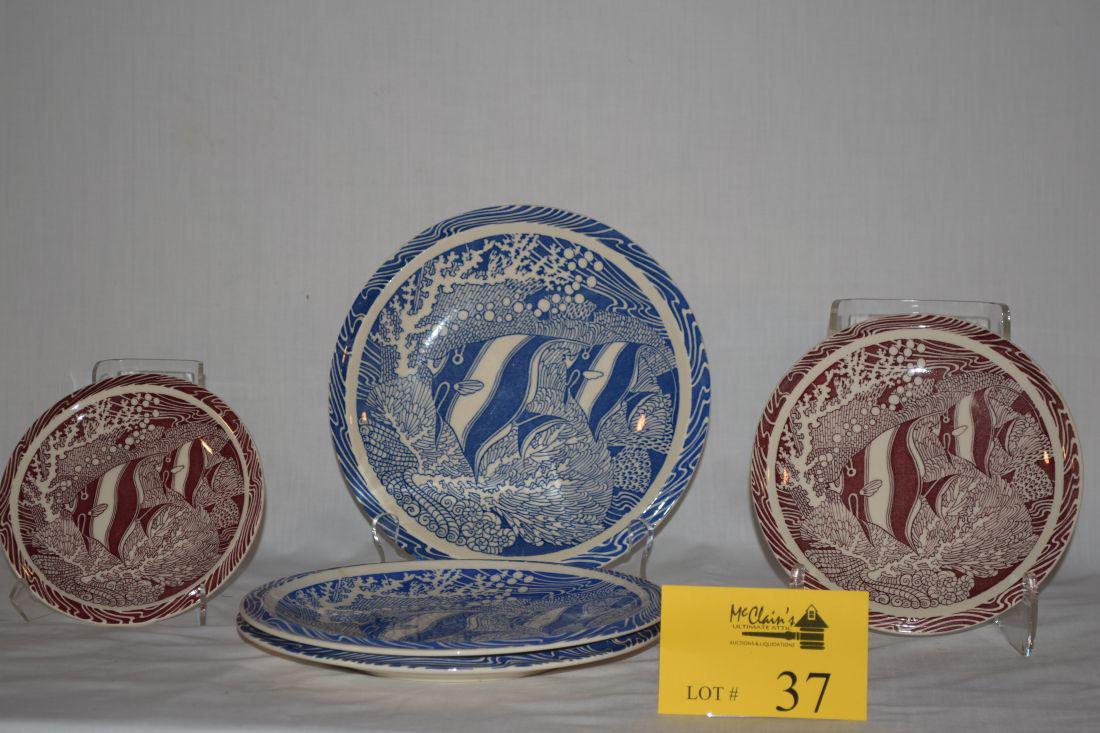VERNON KILNS/ DON BLANDING PLATES, CORAL REEF (1 of 4)