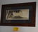 BURLWOOD FRAMED DIAMOND HEAD PHOTOGRAPH
