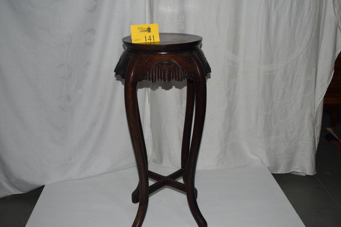 CHINESE HARDWOOD FLOWER STAND (1 of 2)