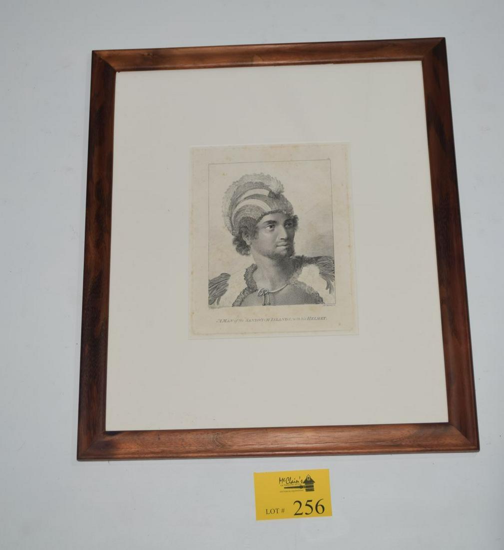 KOA FRAMED JOHN WEBBER COPPER PLATE ETCHING (1 of 5)