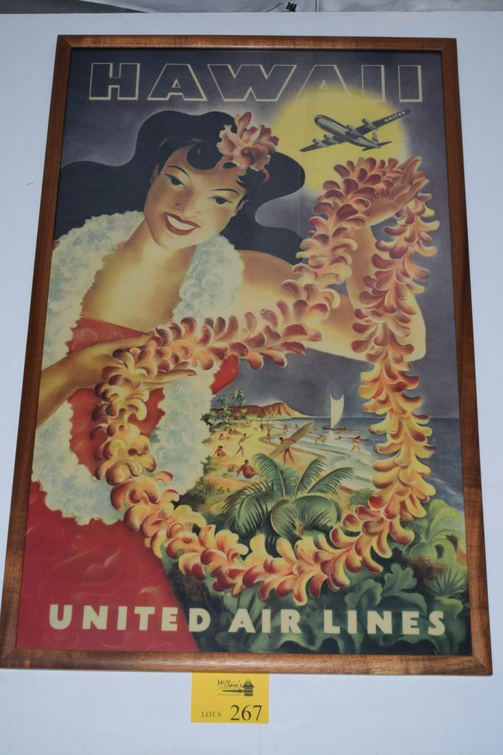 KOA FRAMED JOSEPH FEHER UNITED AIRLINES POSTER (1 of 1)