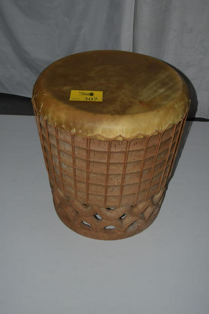 ROBERT BUDDY MAKAIAR CARVED COCONUT LAPAIKI DRUM (1 of 5)