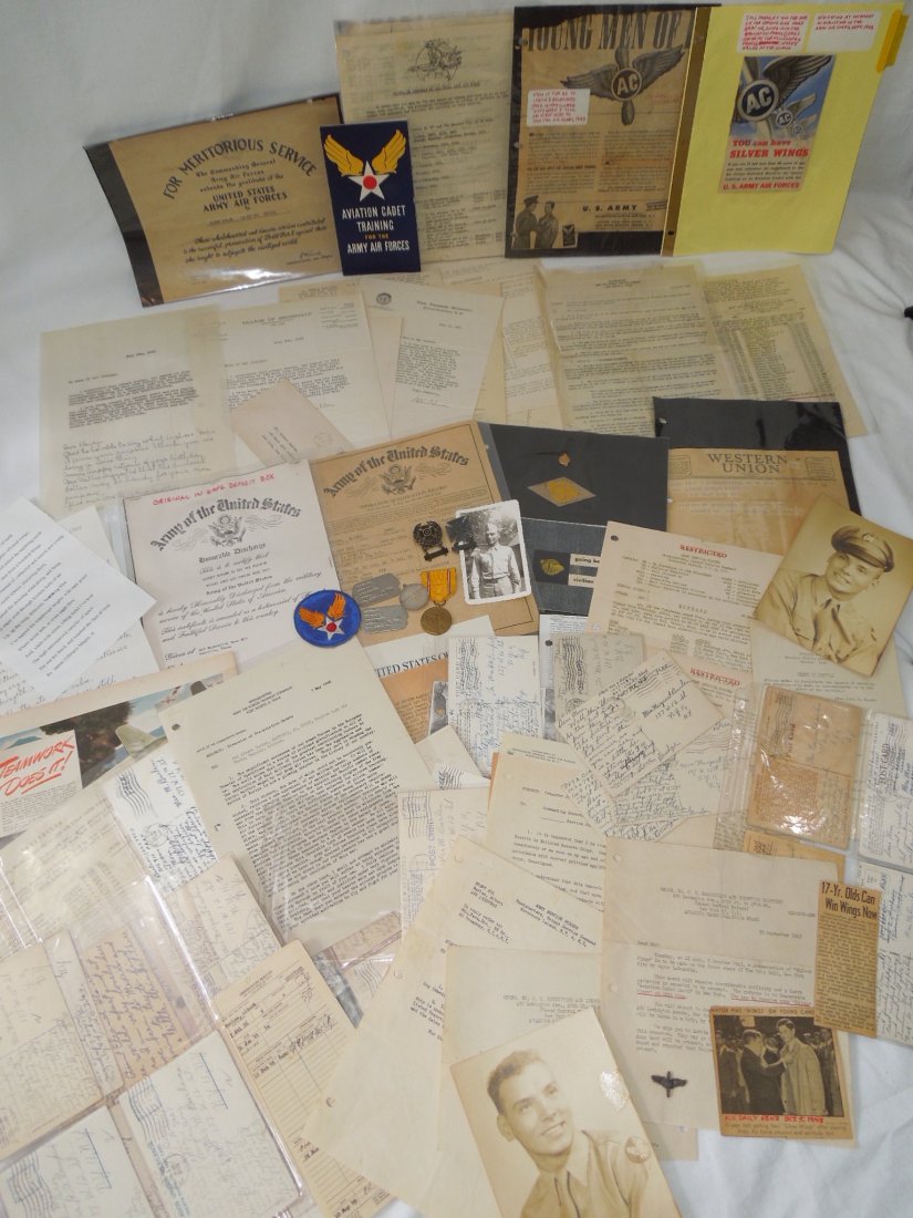 WWII US Army Air Force 3701st Burlen Archive: WWII Army Air Force Soldier Albert Burlen 3701st Group. You will receive the following. AAF Patch, Photos, dog tags, Marksmanship Pistol Pin, Sharpshooter Carbine Pin, WWII American Defense Medal, Ste