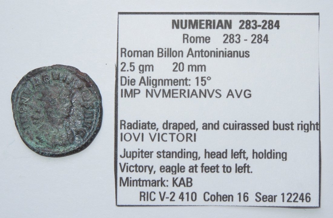 NUMERIAN Rome IOVI VICTORI Ancient Roman Coin (1 of 3)