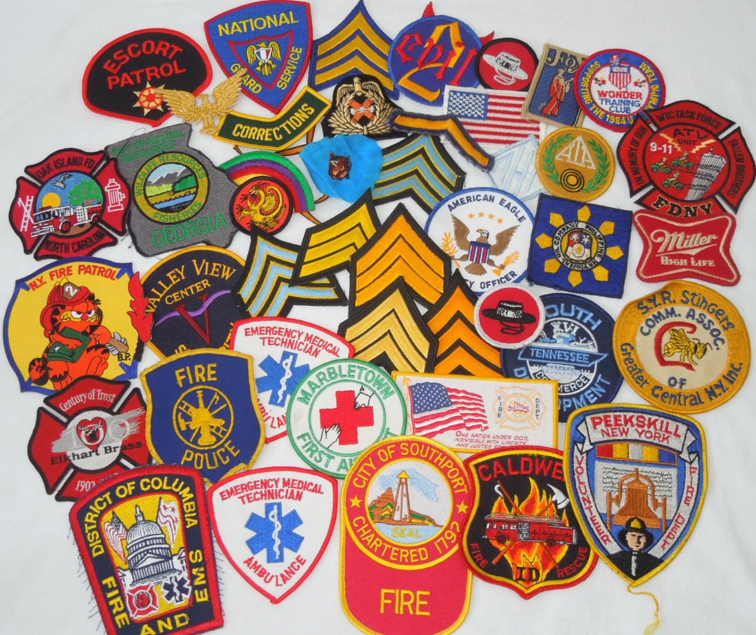 Military Rank Insignia Fire Patches Miller Beer PLUS (1 of 6)