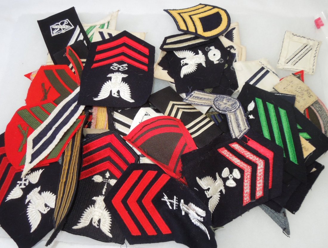 US Army Navy Marine Air Force Military Rank Stripes Lot (1 of 3)
