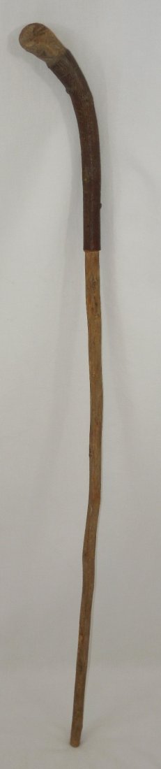 1941 Tennessee Maneuvers 30th Div Officer Walking Stick (1 of 5)