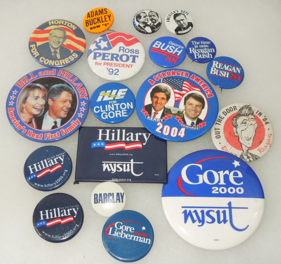 Presidential Election Political Campaign Button Lot (1 of 6)