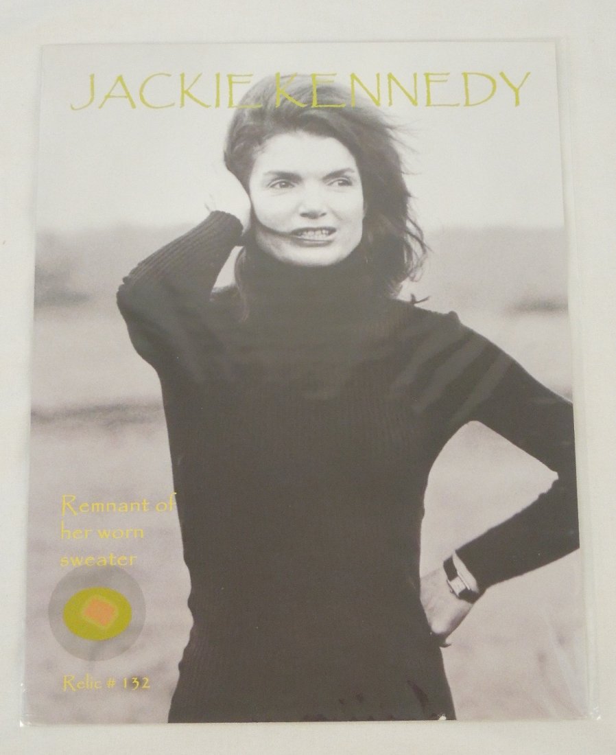 First Lady Jackie Kennedy Cut Piece of Sweater & COA (1 of 3)