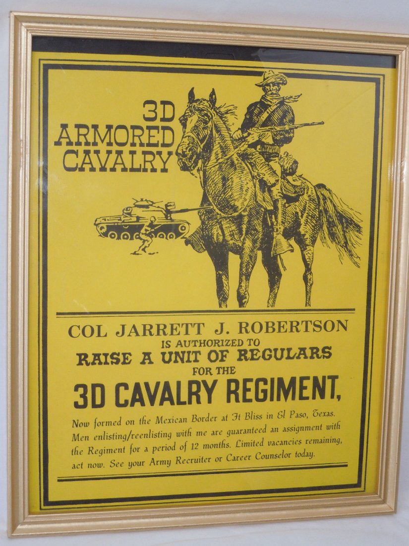 US Army 3rd Armored Cavalry Regiment Recruiting Poster (1 of 4)