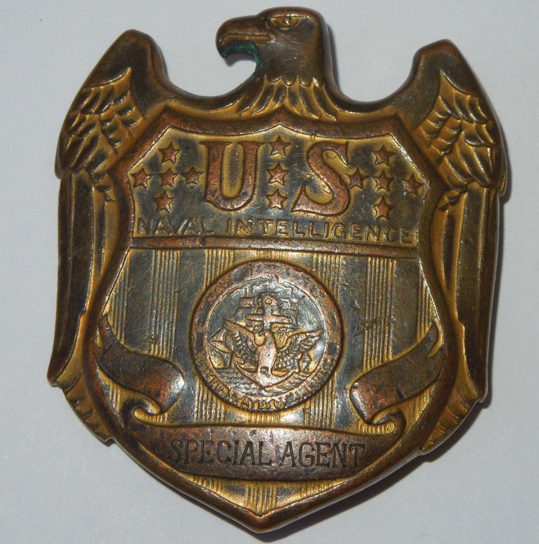 WWII US Naval Intelligence Special Agent Fat Boy Badge (1 of 3)