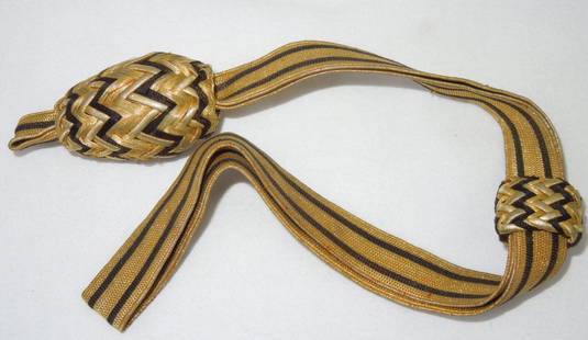 Early 1900s US Army Officer Sword Knot: Original ornate bullion US Army Officers sword knot.