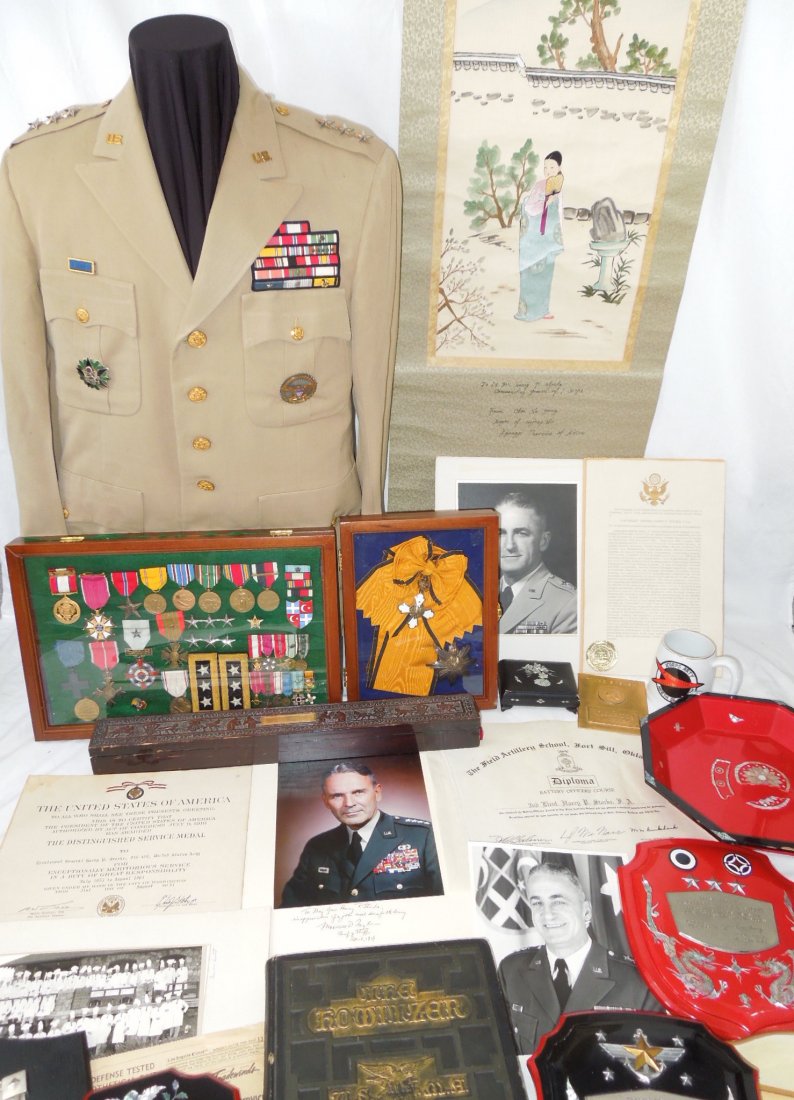 US Army WWII - 60s General Storke Group Korean Medals: This was a group that came right from his family via a third party seller. US Army Lieutenant General Harry P. Storke who served from 1926 until the early 1960's. Graduate of USMA Class of 1926, Comma